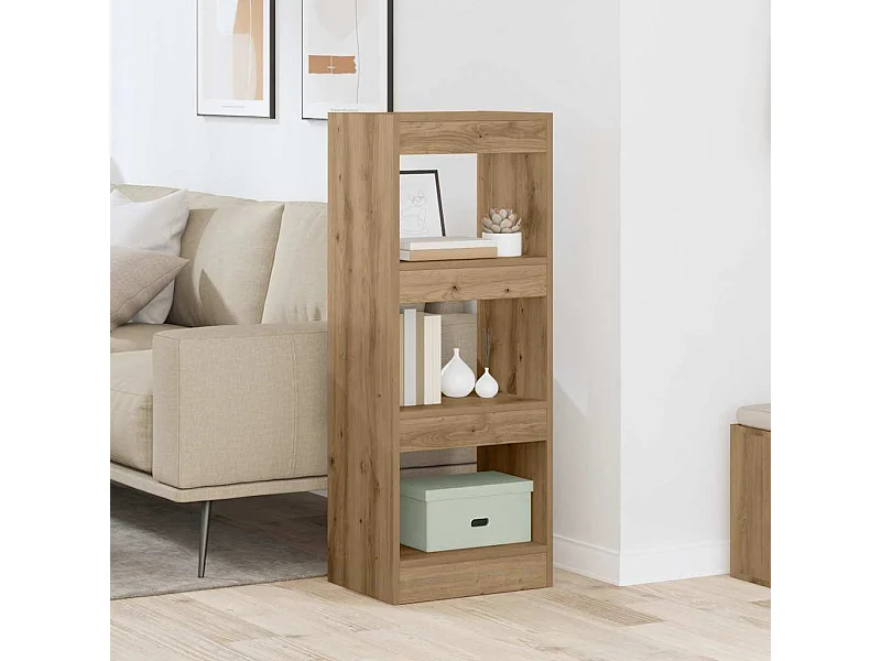 Bibliothèque chêne artisanal 40 x 30 x 103 cm Bois d'ingénierie