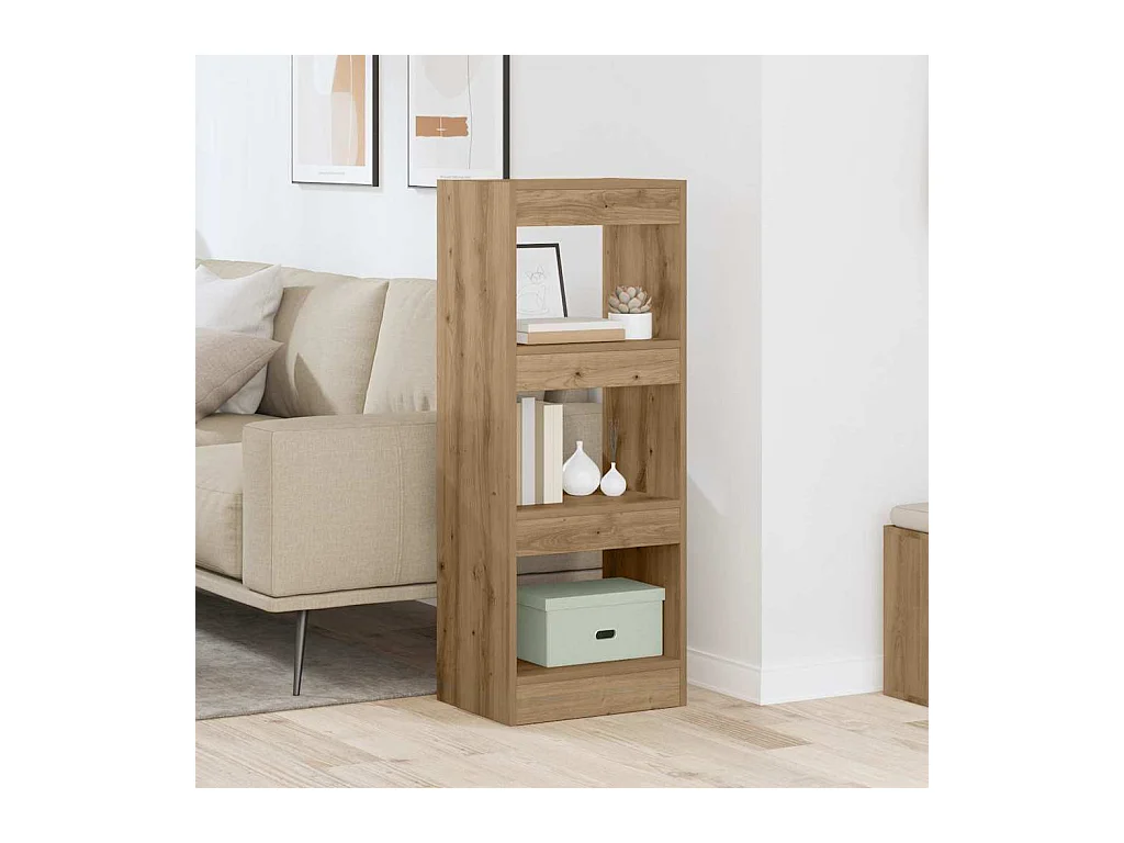 Bibliothèque chêne artisanal 40 x 30 x 103 cm Bois d'ingénierie