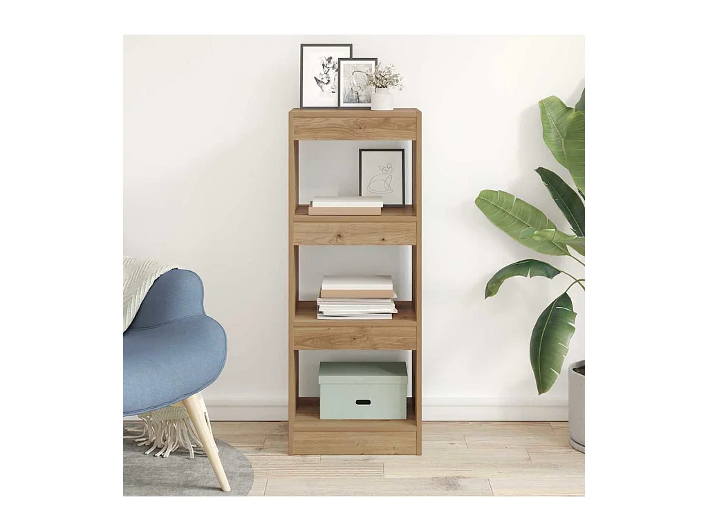 Bibliothèque chêne artisanal 40 x 30 x 103 cm Bois d'ingénierie