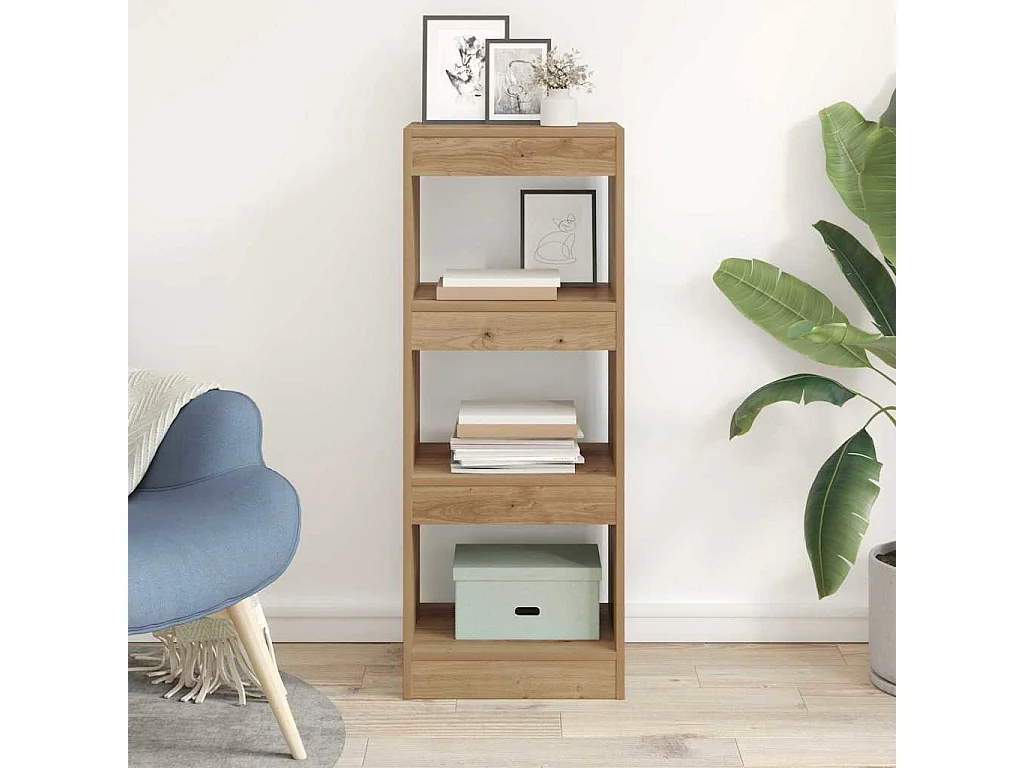 Bibliothèque chêne artisanal 40 x 30 x 103 cm Bois d'ingénierie