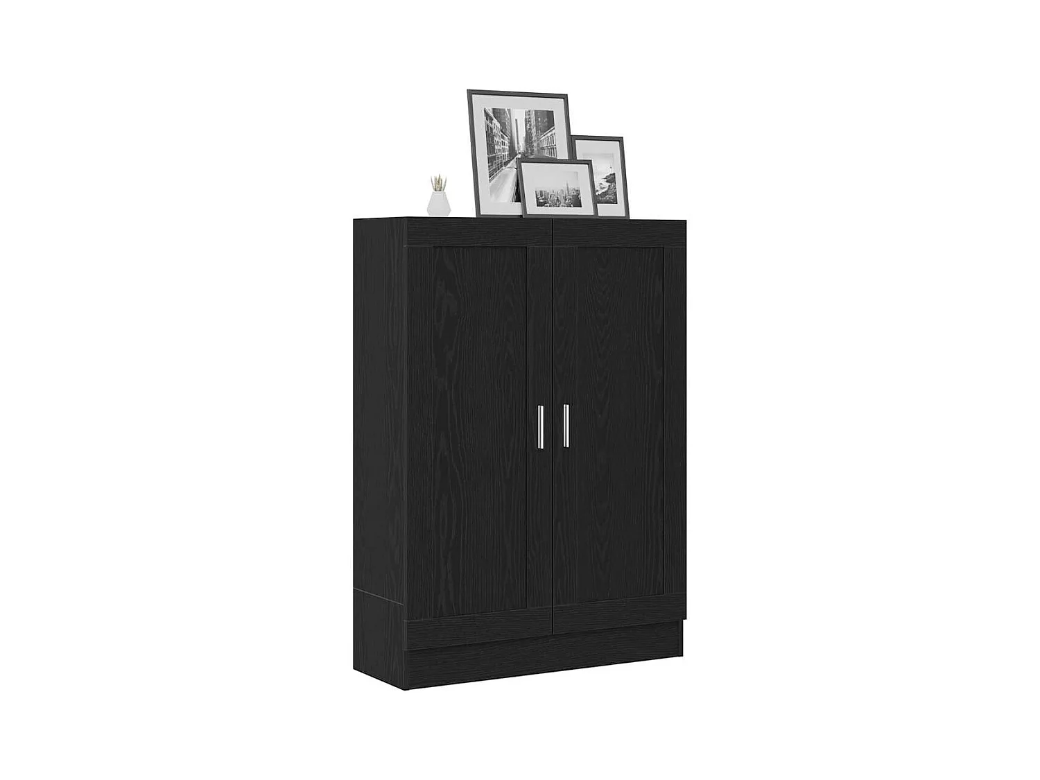 Meuble de Bibliothèque Chêne noir 82.5 x 30.5 x 115 cm