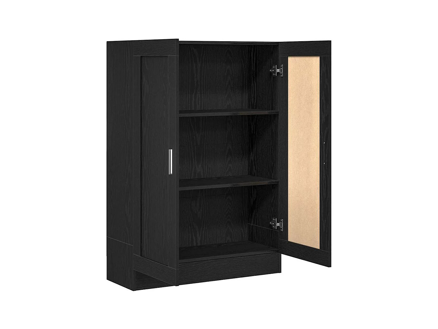 Meuble de Bibliothèque Chêne noir 82.5 x 30.5 x 115 cm