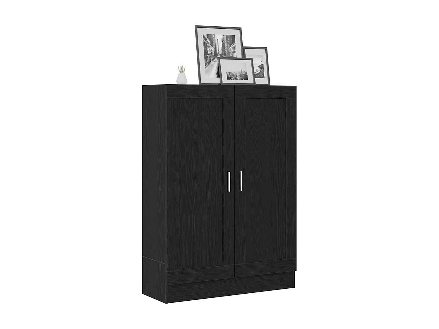 Meuble de Bibliothèque Chêne noir 82.5 x 30.5 x 115 cm