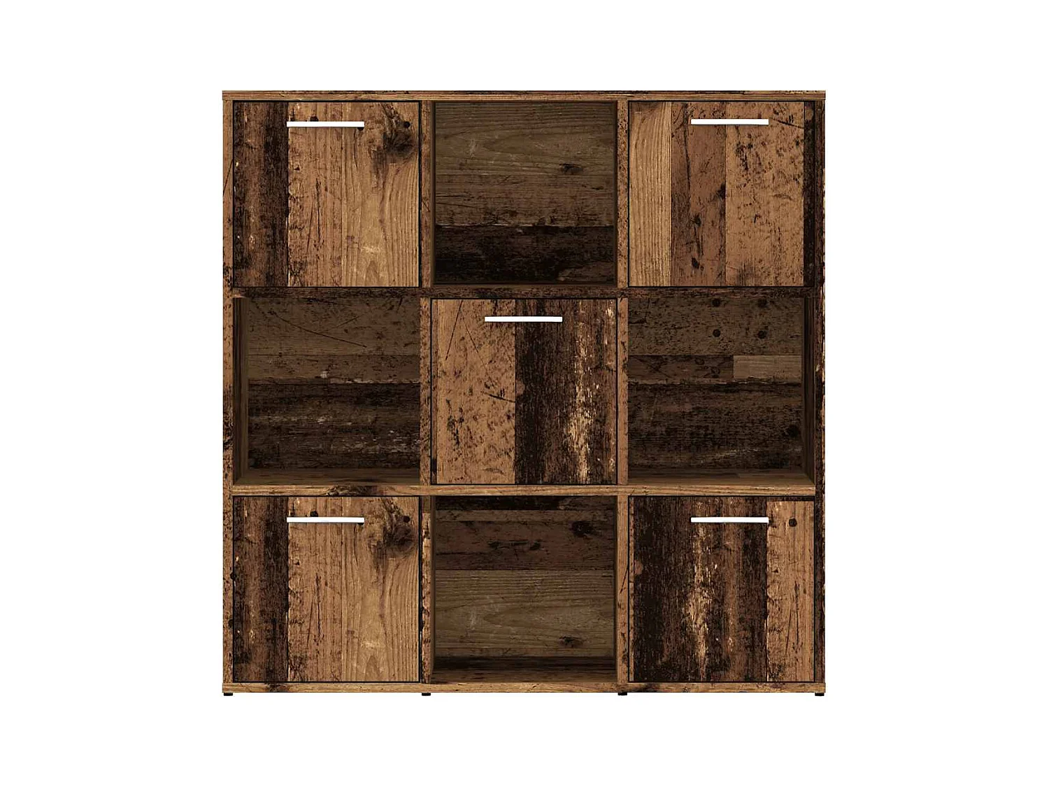 Bibliothèque vieux bois 90x28x90 cm bois d'ingénierie