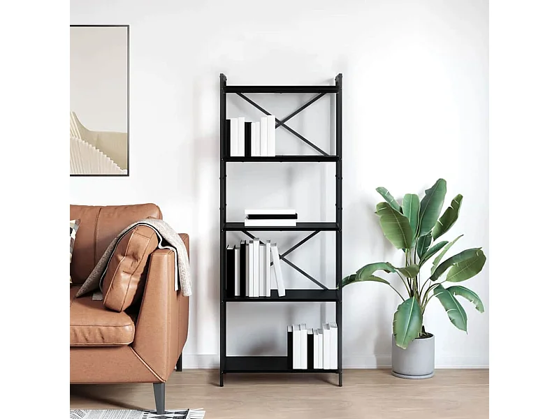 Bibliothèque Chêne noir 60 x 30 x 153 cm Bois d'ingénierie