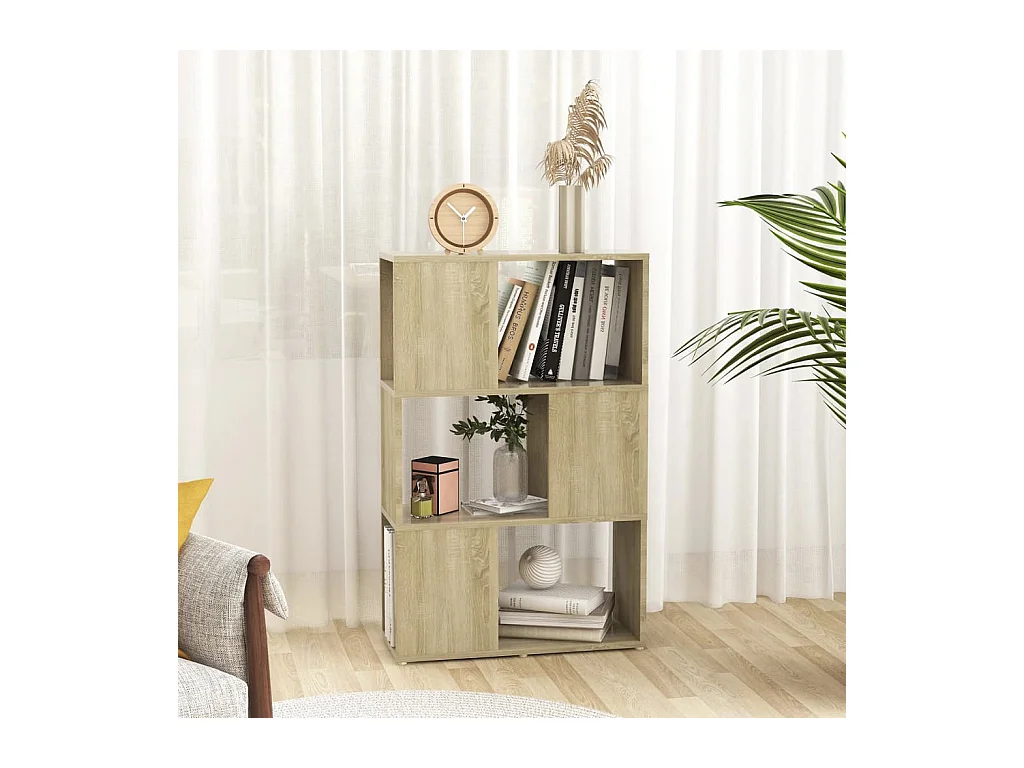 Bibliothèque/Séparateur de pièce Chêne Sonoma 60x24x94 cm
