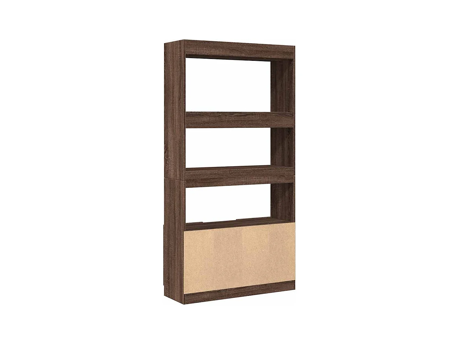 Bibliothèque chêne marron 92x33x180 cm bois d'ingénierie