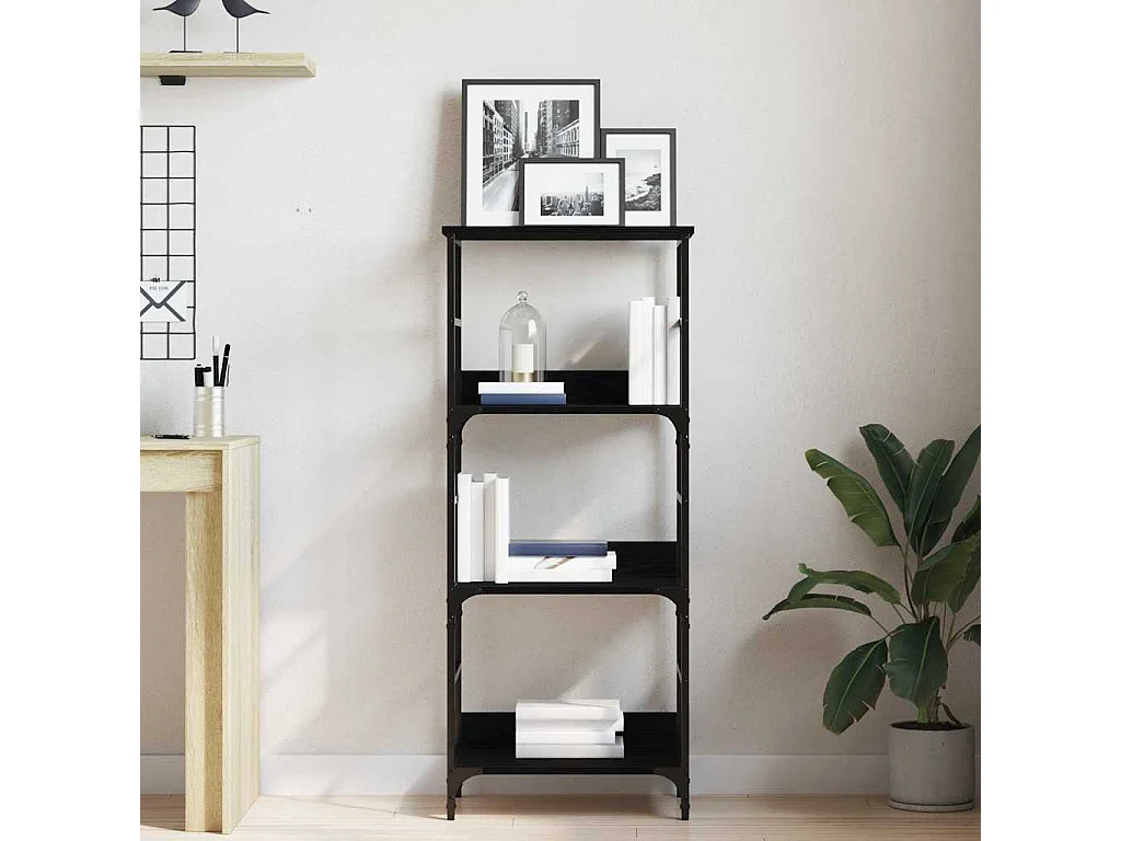 Bibliothèque Chêne noir 50 x 33 x 117.5 cm Bois d'ingénierie