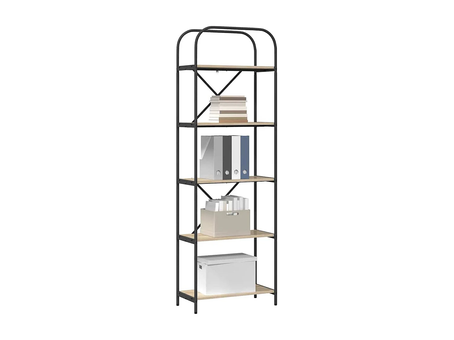 Estante de libros Roble Sonoma 60 x 30 x 183 cm