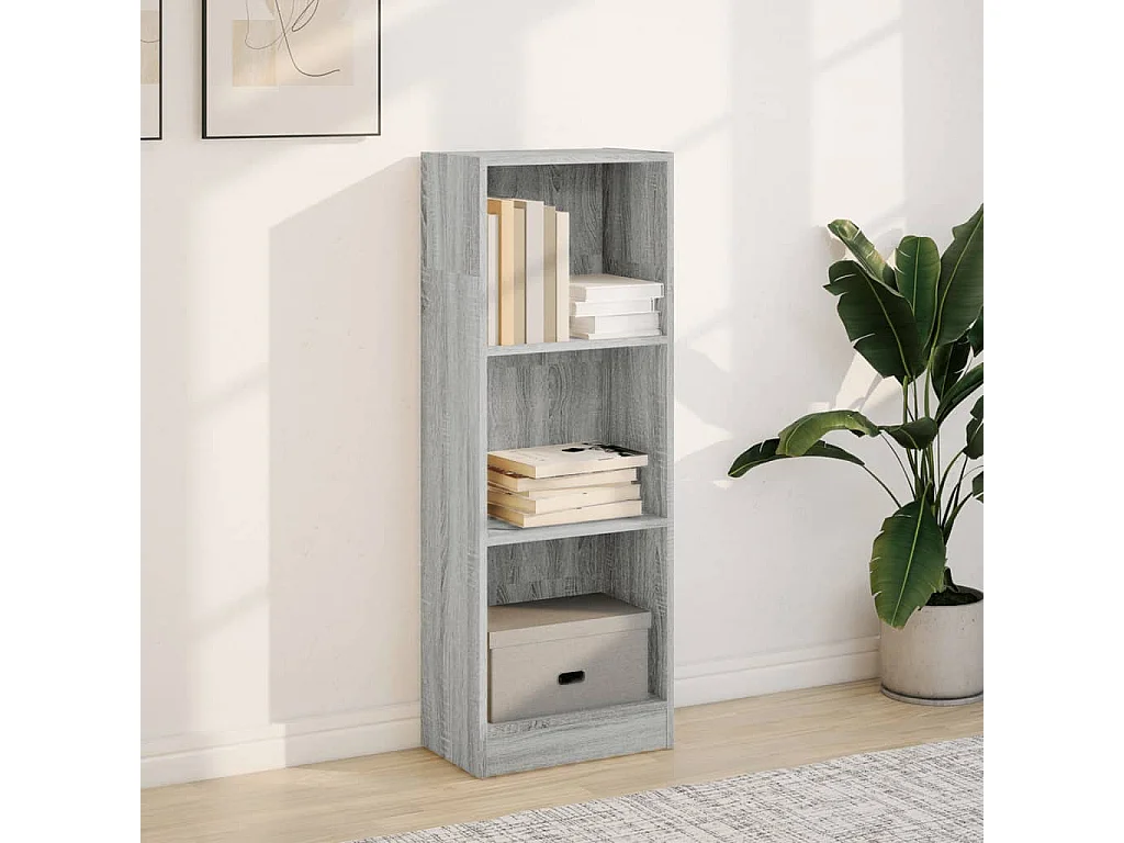 Bibliothèque sonoma gris 40x24x109 cm bois d'ingénierie