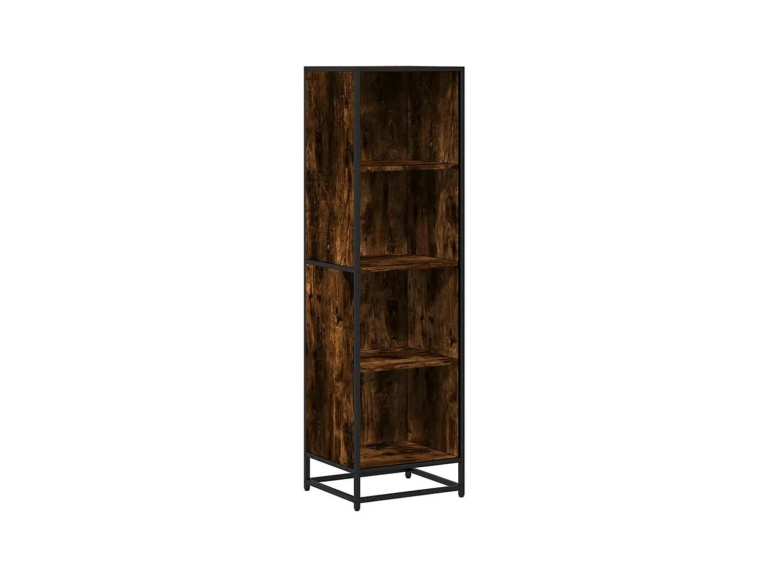 Bibliothèque chêne fumé 40x35x139 cm bois d'ingénierie