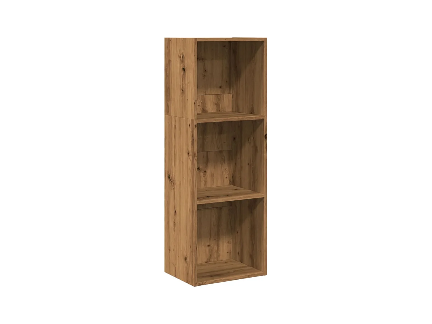 Bibliothèque chêne artisanal 40x30x114 cm bois d'ingénierie
