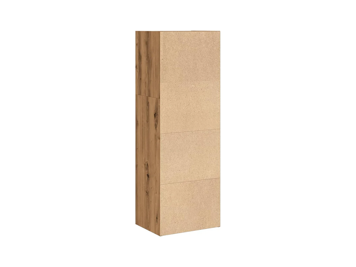 Bibliothèque chêne artisanal 40x30x114 cm bois d'ingénierie