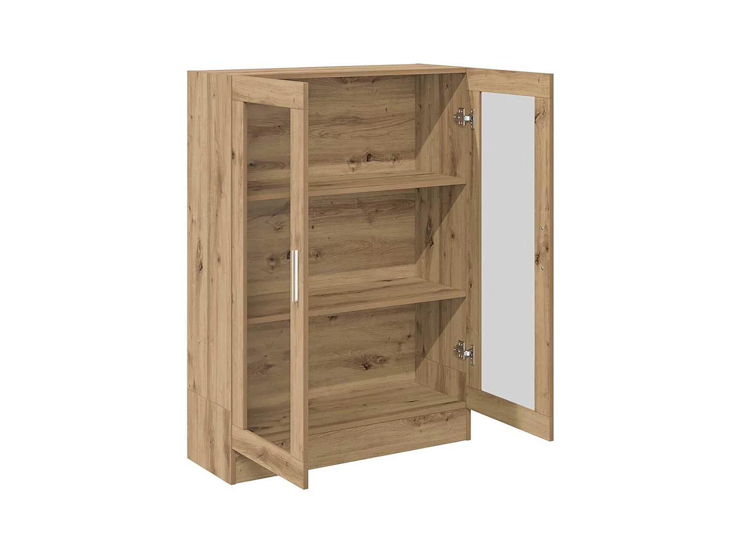 Bibliothèque chêne artisanal 82,5x30,5x115 cm bois d'ingénierie