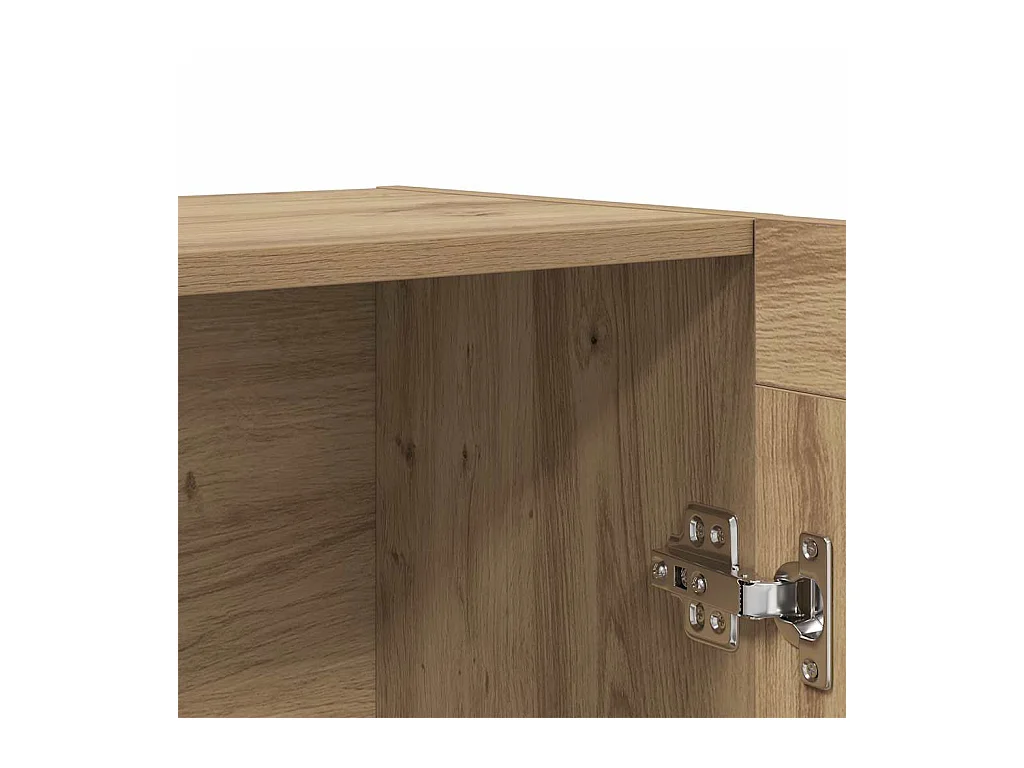 Bibliothèque chêne artisanal 82,5x30,5x115 cm bois d'ingénierie