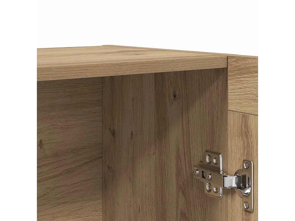 Bibliothèque chêne artisanal 82,5x30,5x115 cm bois d'ingénierie