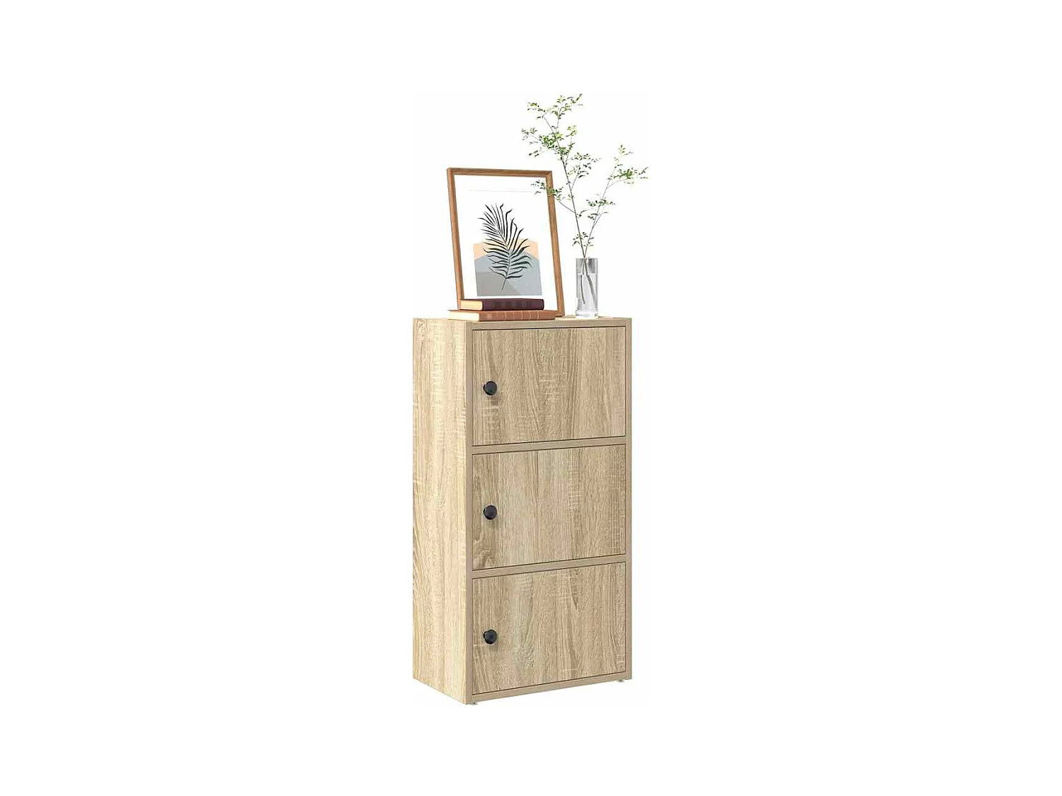 Bibliothèque chêne sonoma 40x24x77 cm bois d'ingénierie