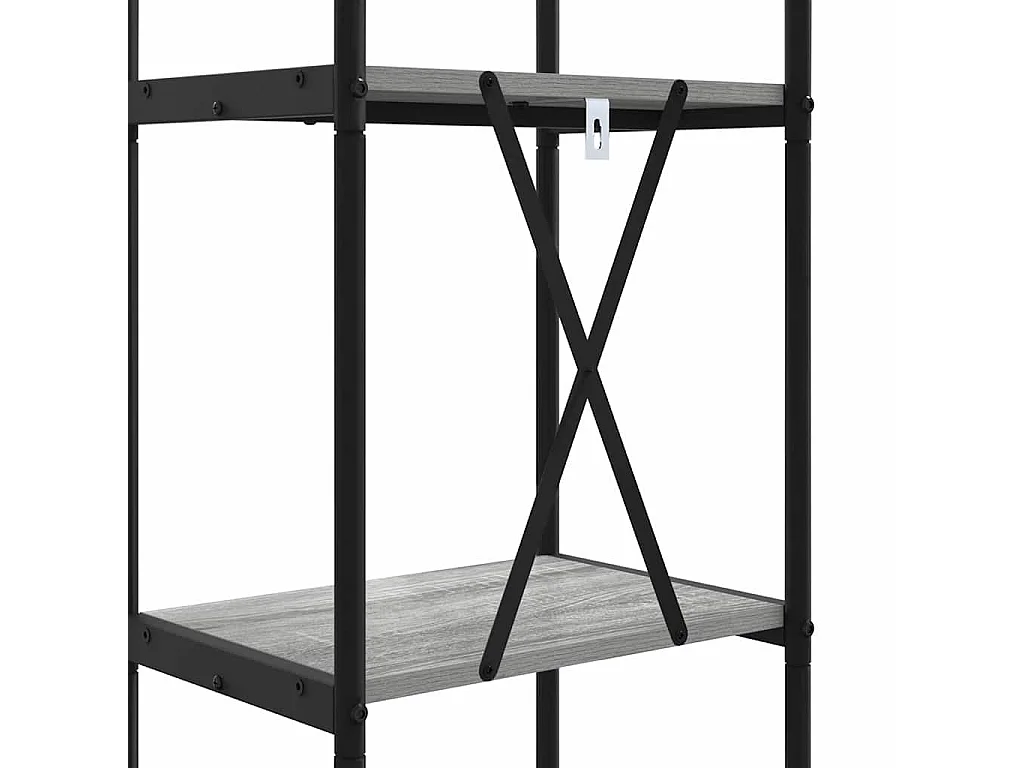 Bibliothèque Sonoma gris 40 x 30 x 109 cm Bois d'ingénierie