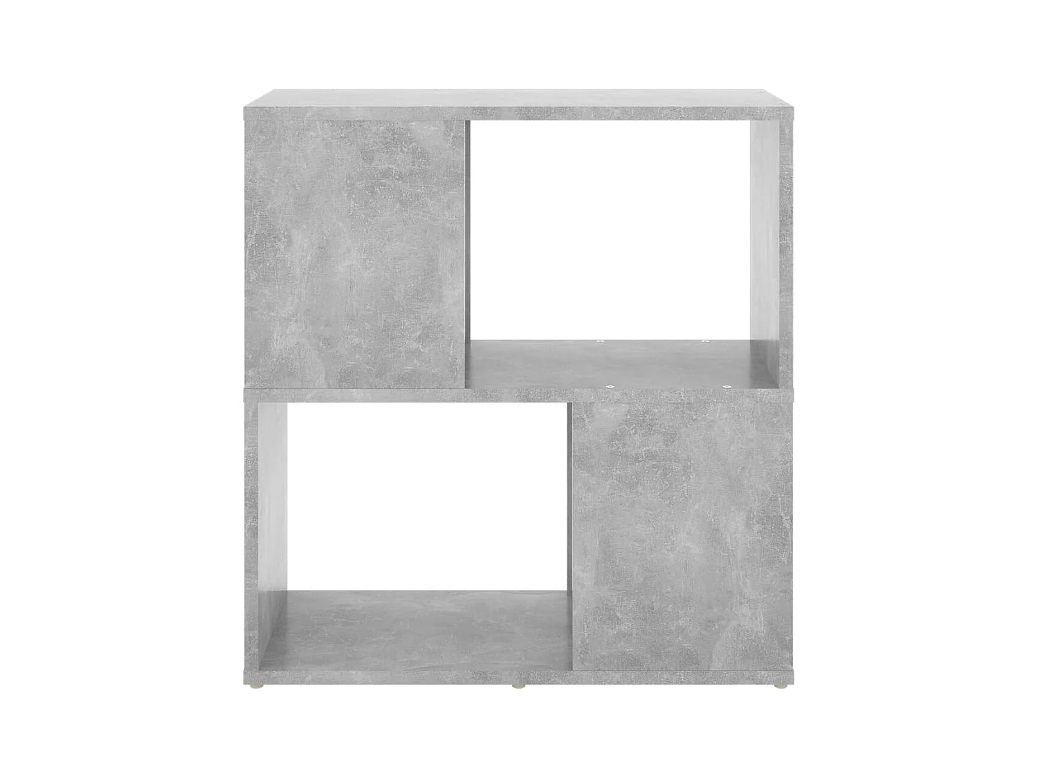 Bibliothèque Gris béton 60x24x63 cm bois d'ingénierie