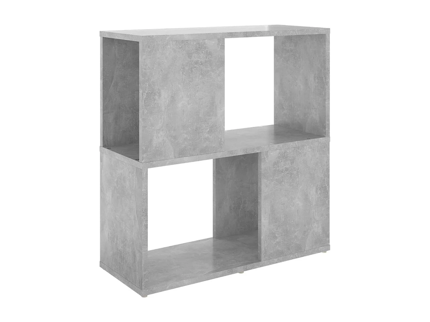 Boekenkast 60x24x63 cm bewerkt hout betongrijs