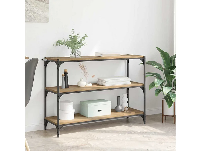 Bibliothèque chêne artisanal 100 x 33 x 71 cm Bois d'ingénierie