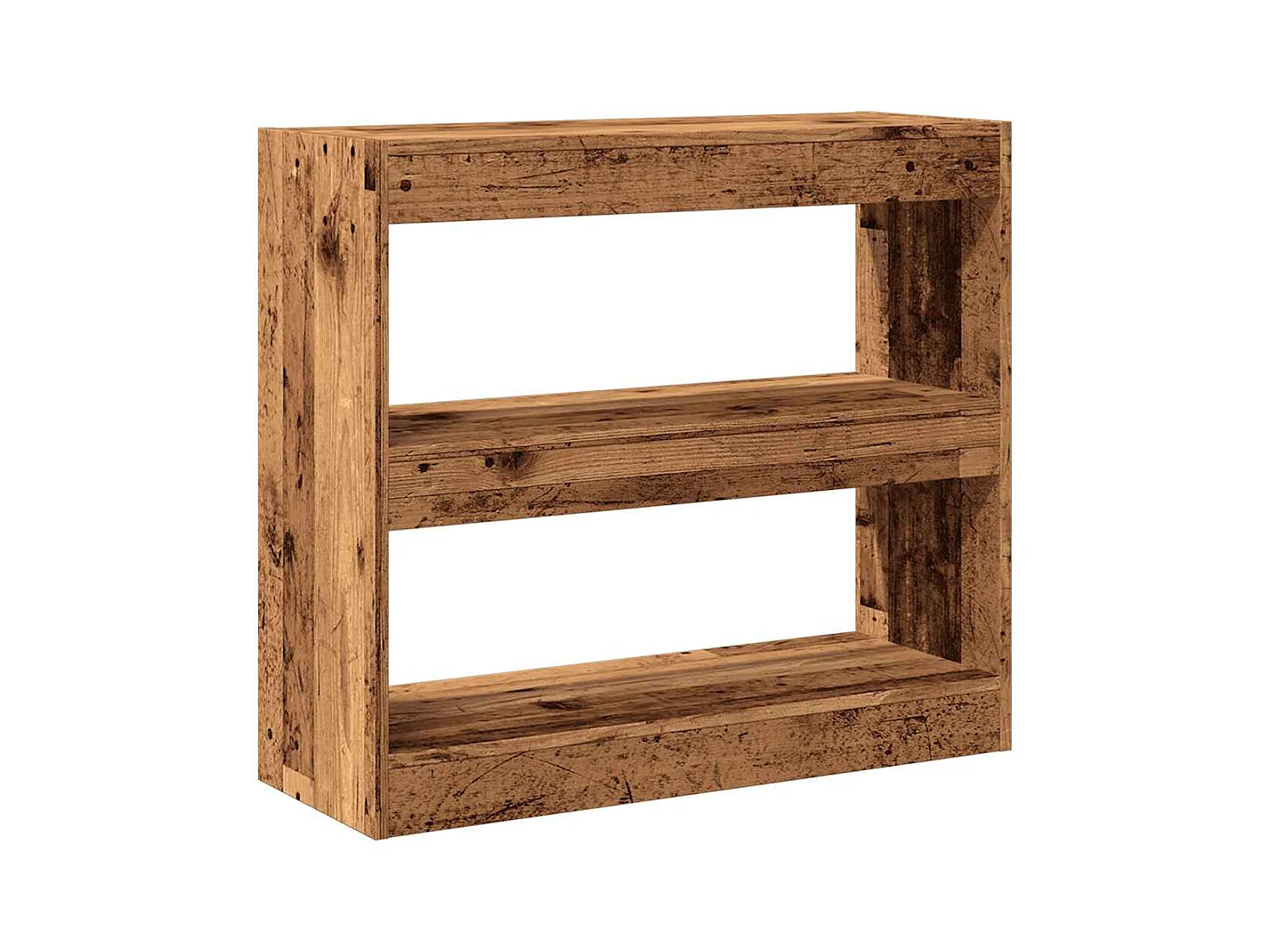 Bibliothèque/Séparateur de pièce vieux bois 80x30x72 cm