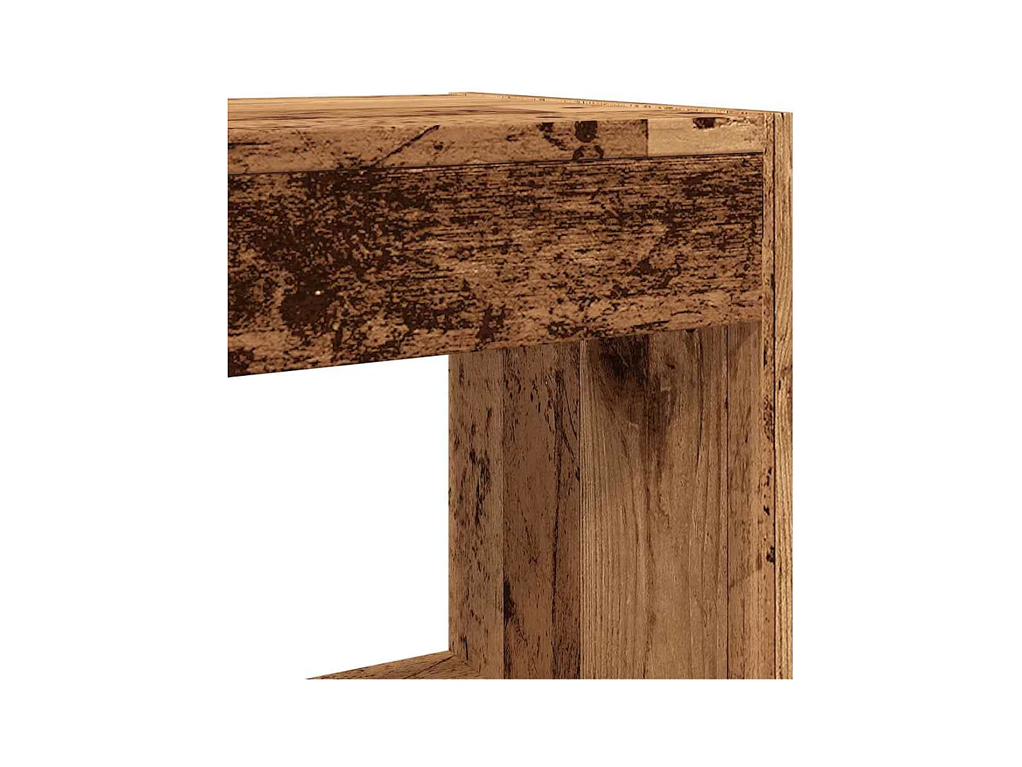 Bibliothèque/Séparateur de pièce vieux bois 80x30x72 cm