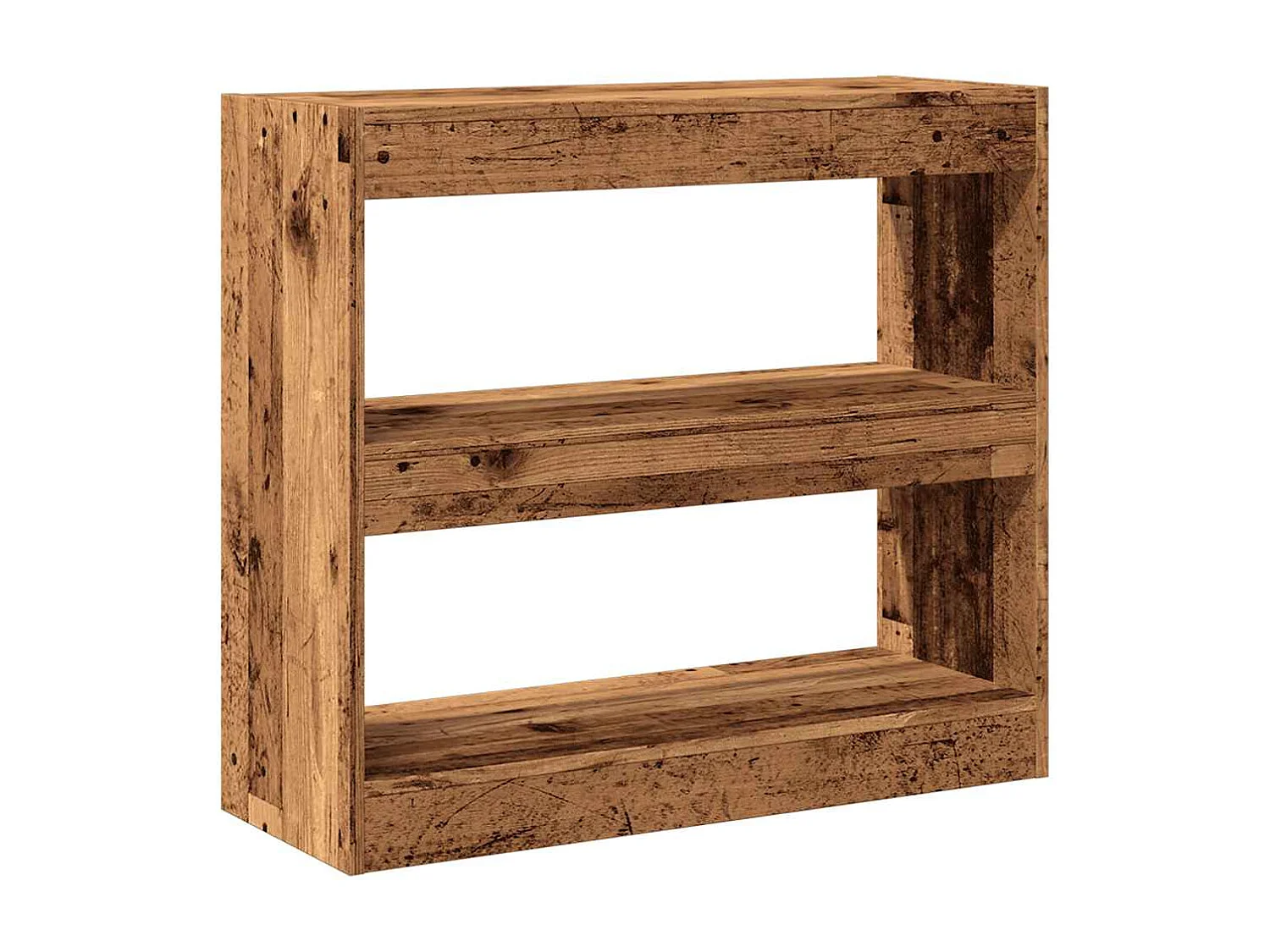 Bibliothèque/Séparateur de pièce vieux bois 80x30x72 cm
