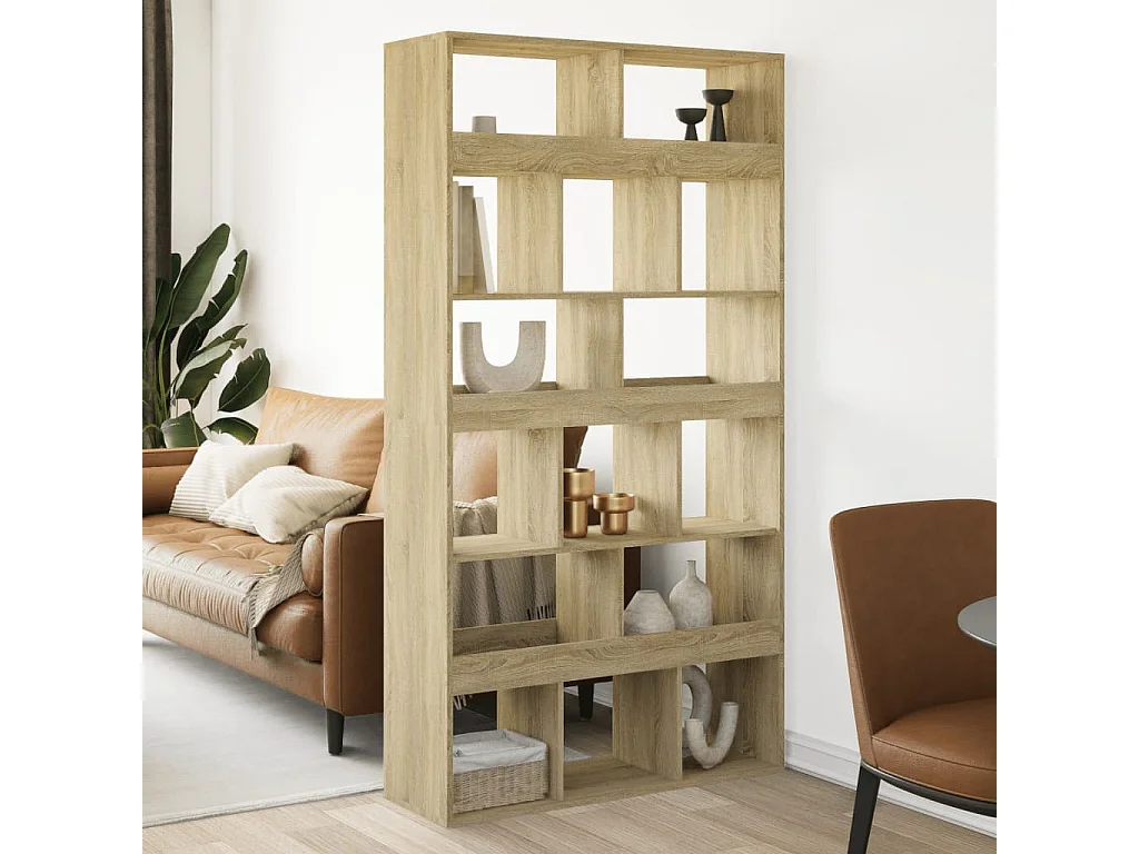 Separador de ambientes madera roble Sonoma 100x33x187,5 cm