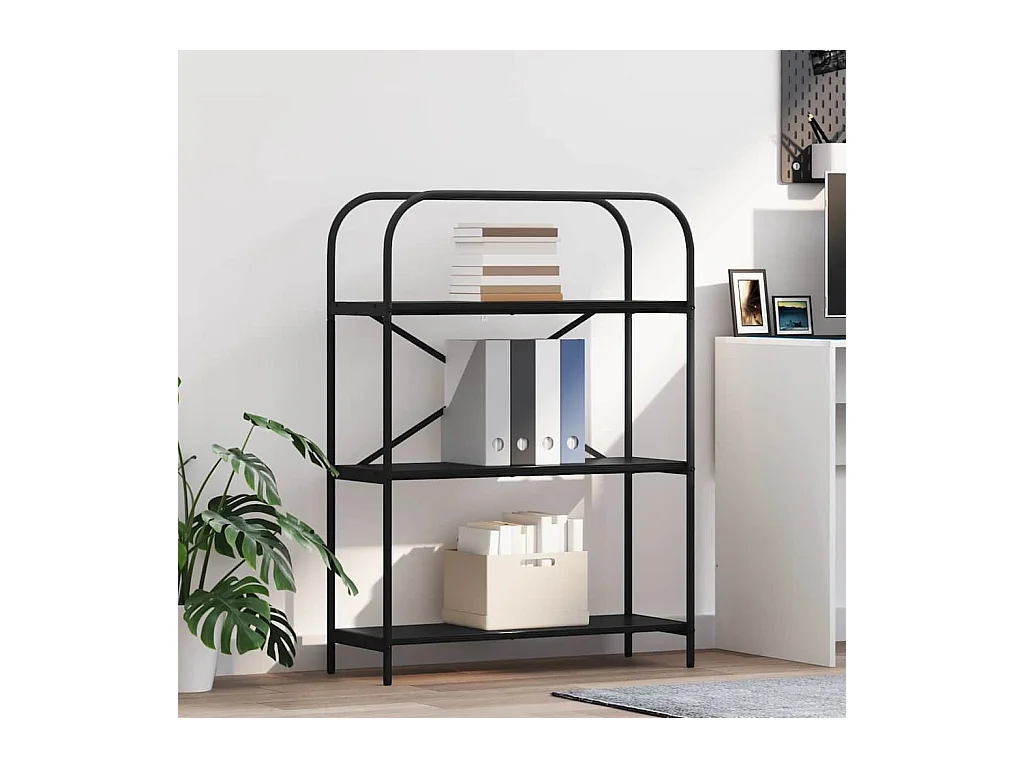 Estante de libros Roble negro 80 x 30 x 109 cm