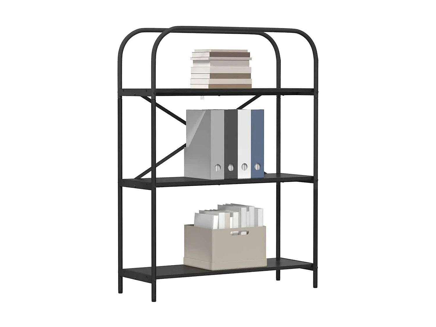 Bibliothèque Chêne noir 80 x 30 x 109 cm Bois d'ingénierie