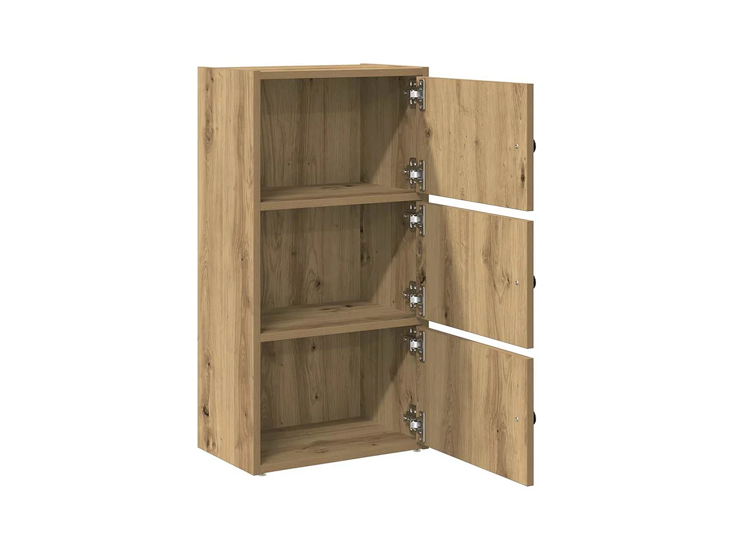 Bibliothèque chêne artisanal 40x24x77 cm bois d'ingénierie