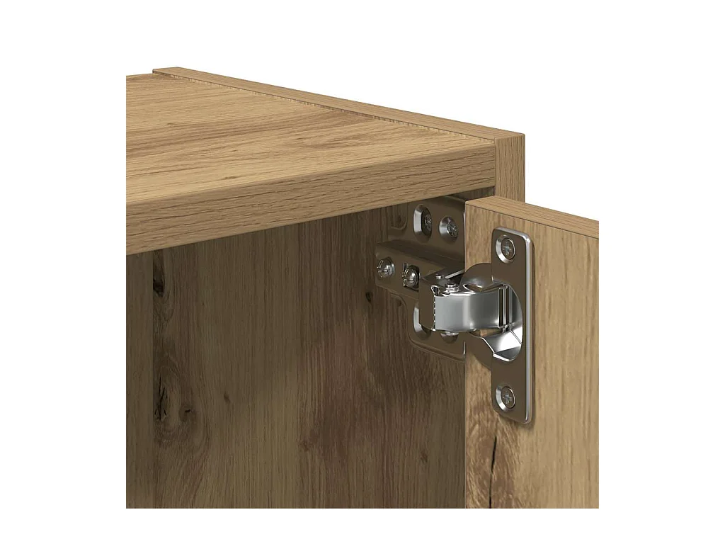 Bibliothèque chêne artisanal 40x24x77 cm bois d'ingénierie