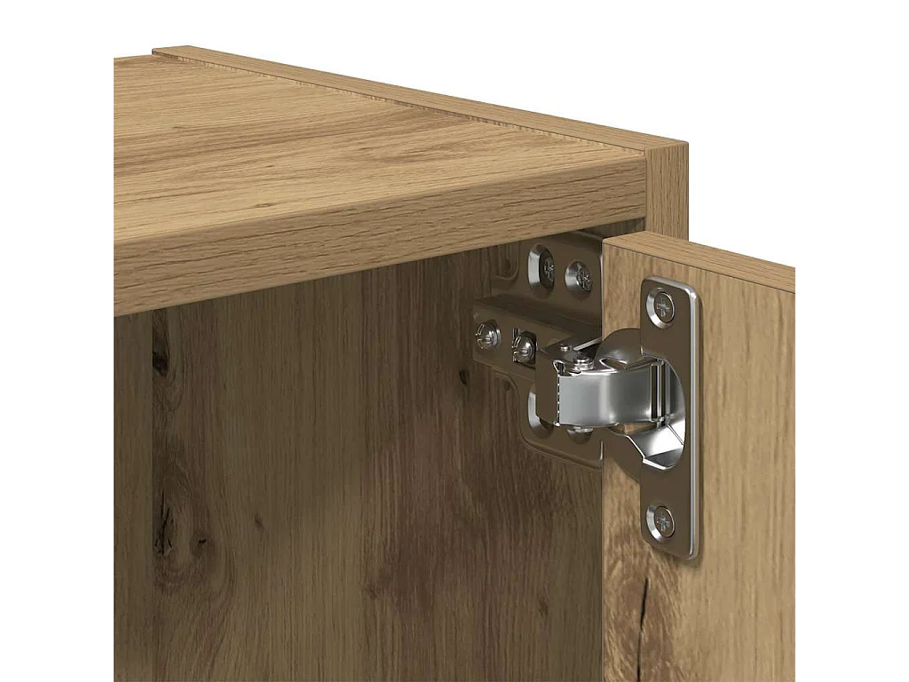 Estantería de madera de ingeniería roble artisan 40x24x77 cm