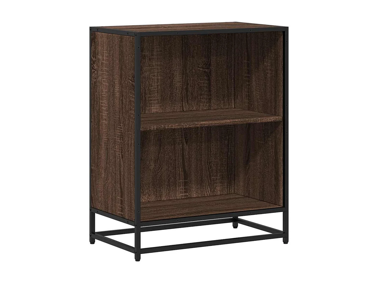 Bibliothèque chêne marron 60x35x76 cm bois d'ingénierie