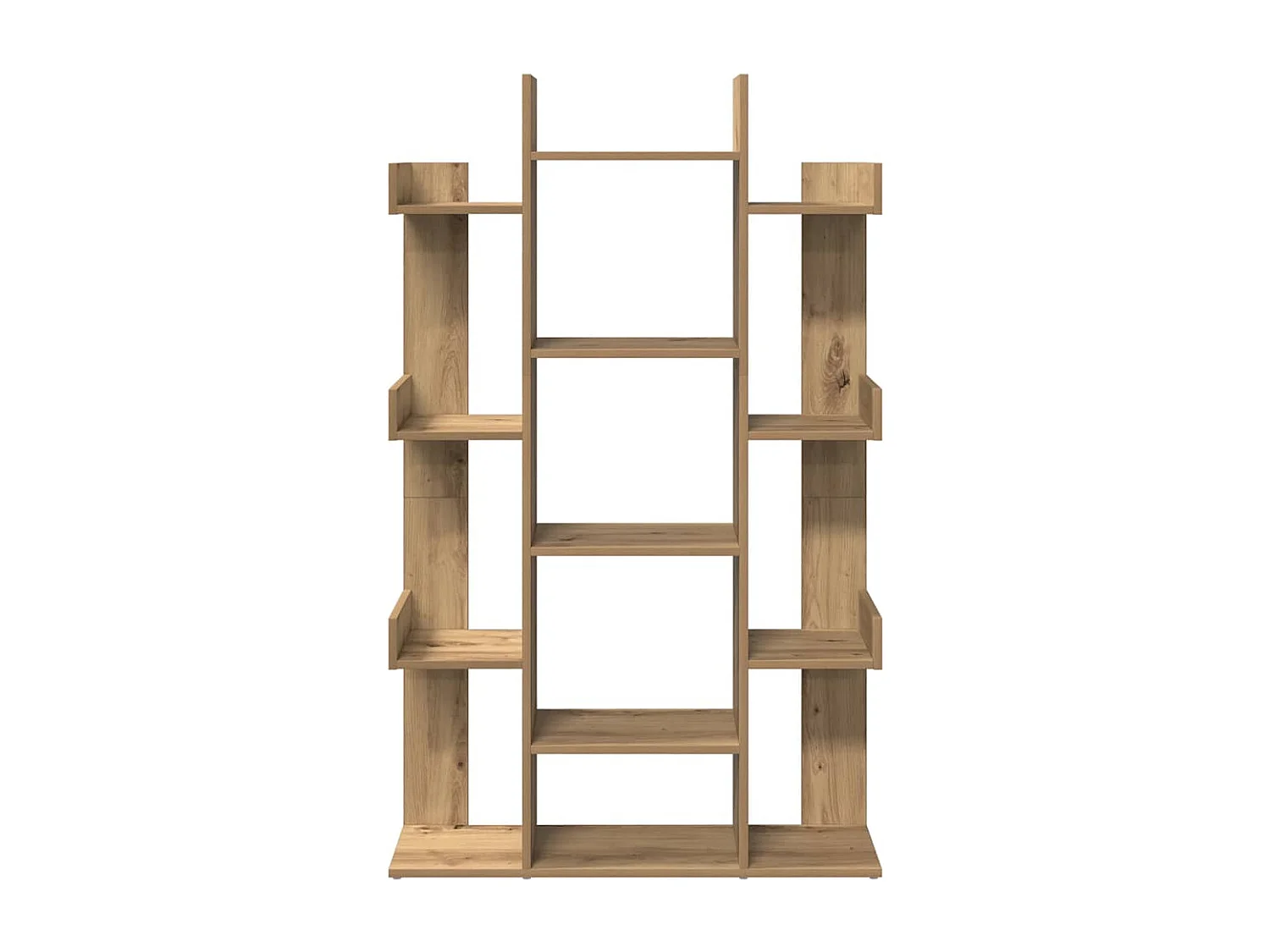 Bibliothèque chêne artisanal 86x25,5x140 cm bois d'ingénierie