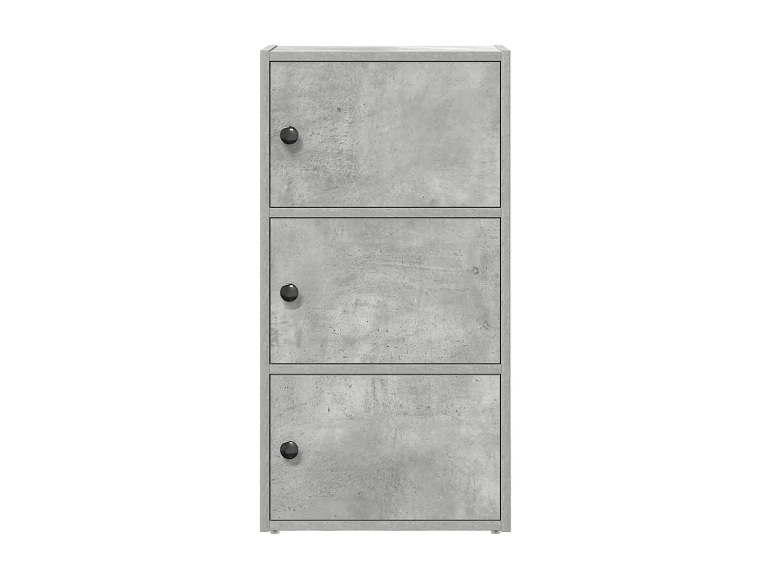 Bibliothèque gris béton 40x24x77 cm bois d'ingénierie