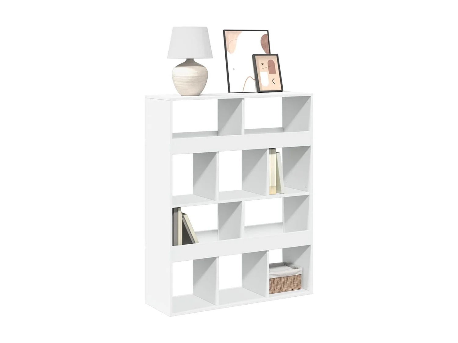 Bibliothèque blanc 100x33x125,5 cm bois d'ingénierie