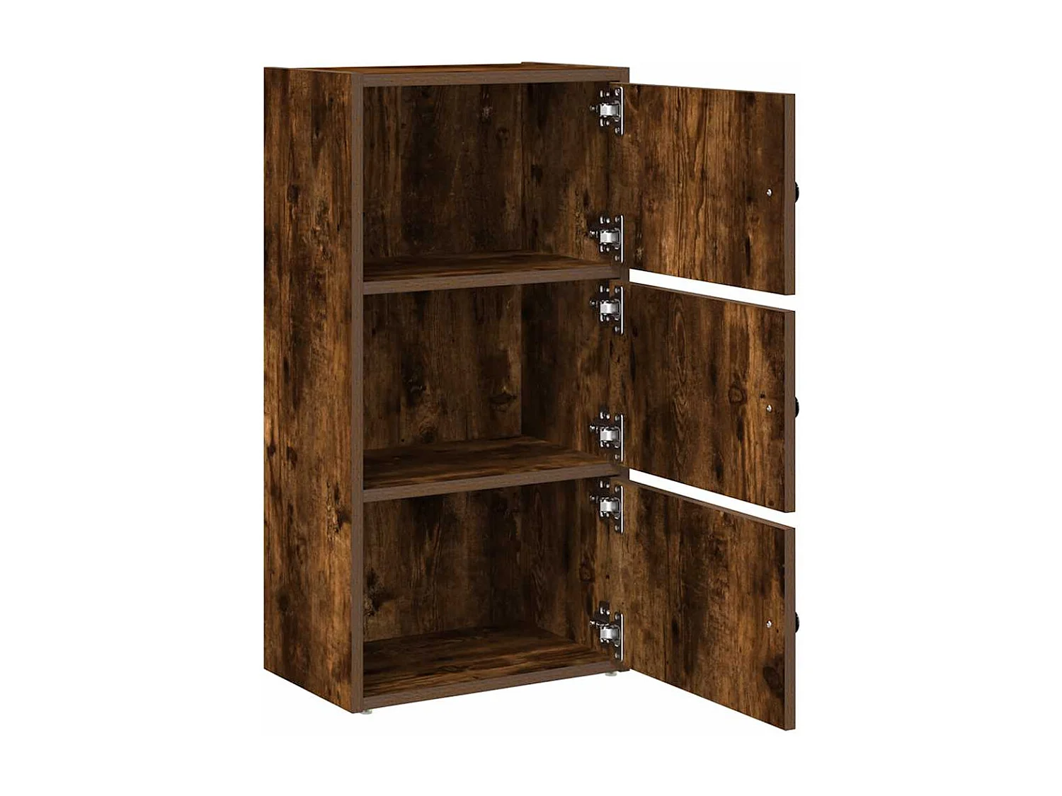 Estantería madera de ingeniería roble ahumado 40x24x77 cm