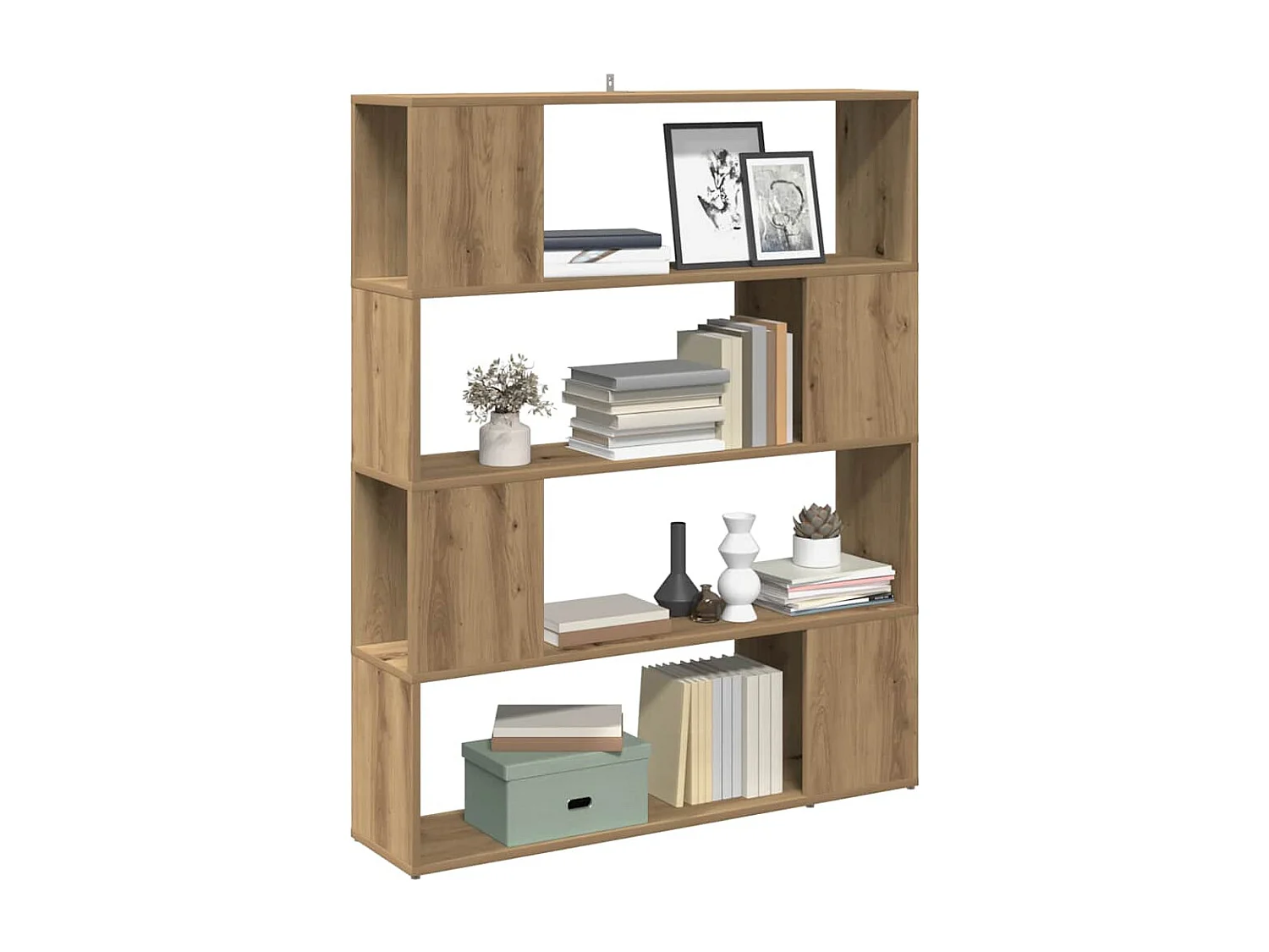 Estantería/divisor de espacios roble artisan 100x24x124,5 cm