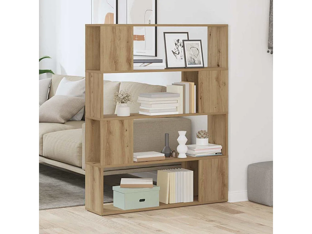 Estantería/divisor de espacios roble artisan 100x24x124,5 cm