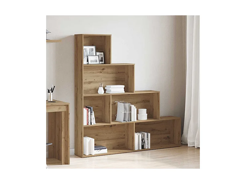 Estante 157x24x160 cm derivados de madeira carvalho artisiano