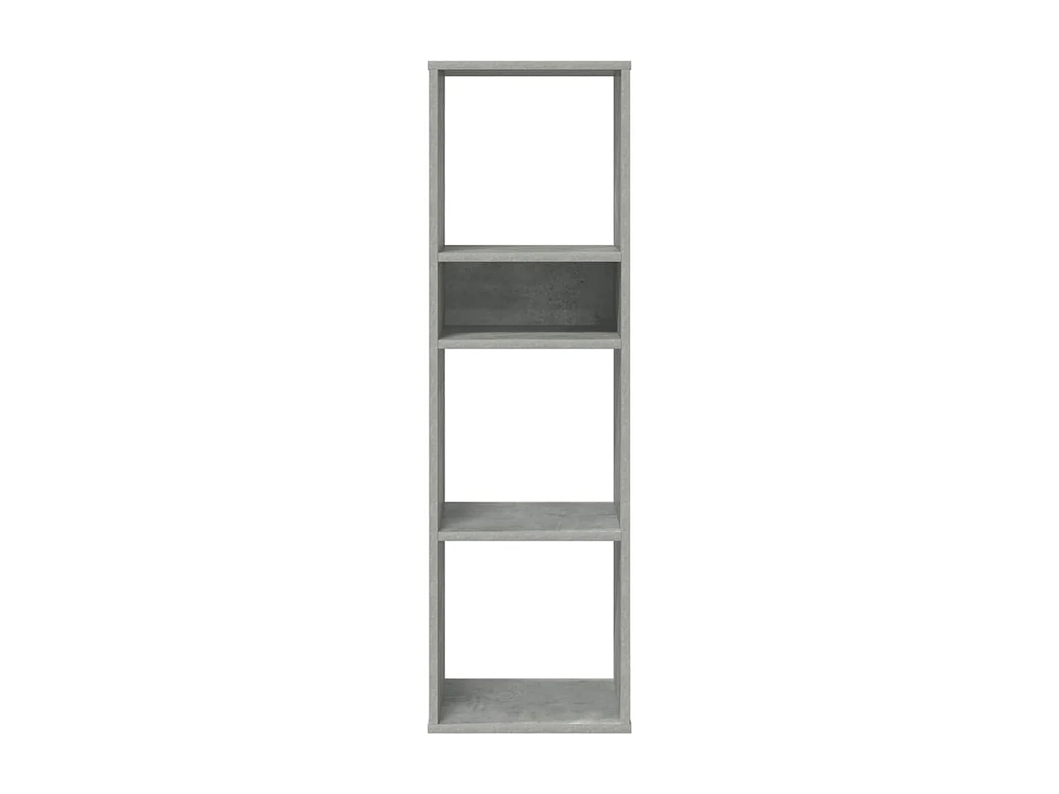 Bibliothèque gris béton 34x31x112 cm bois d'ingénierie