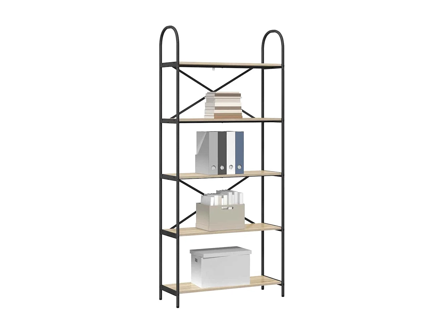 Bibliothèque Chêne sonoma 80 x 30 x 183 cm Bois d'ingénierie