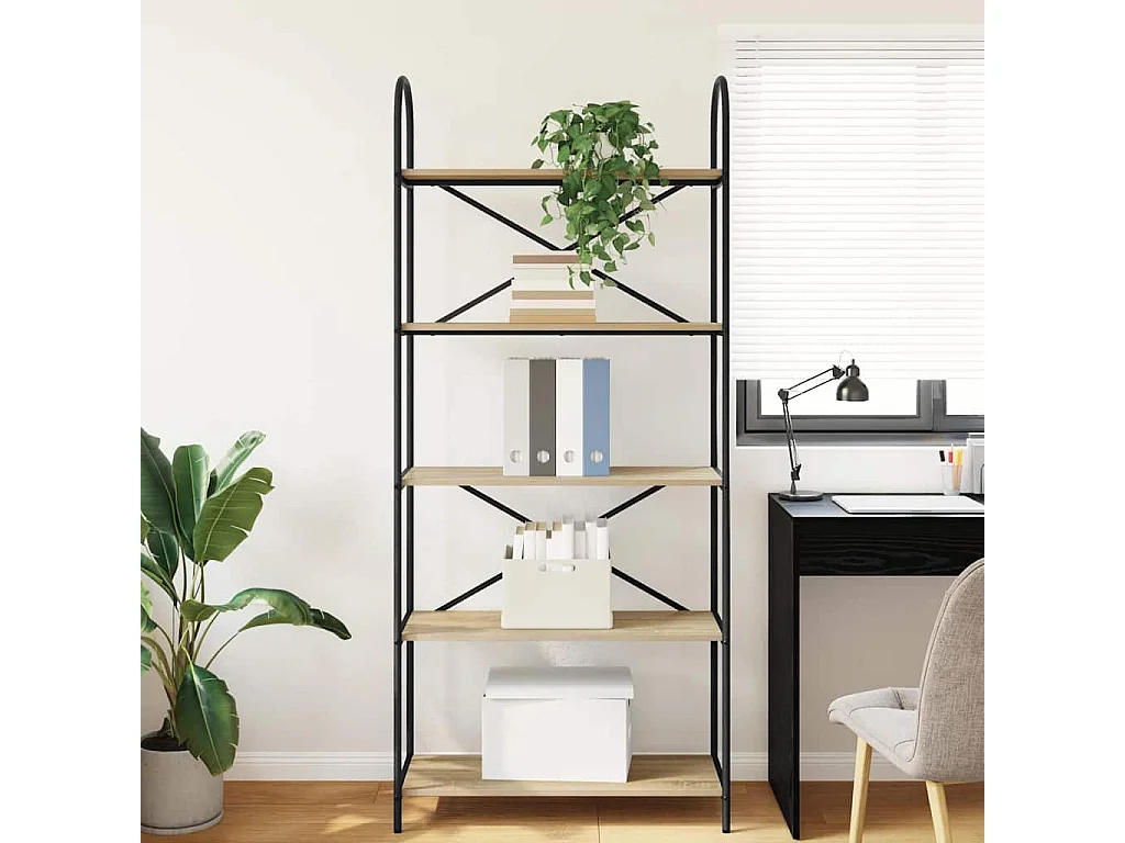 Bibliothèque Chêne sonoma 80 x 30 x 183 cm Bois d'ingénierie