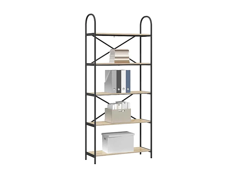 Bibliothèque Chêne sonoma 80 x 30 x 183 cm Bois d'ingénierie