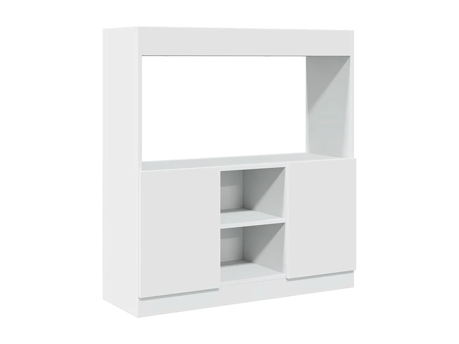 Bibliothèque blanc 92x33x100 cm bois d'ingénierie