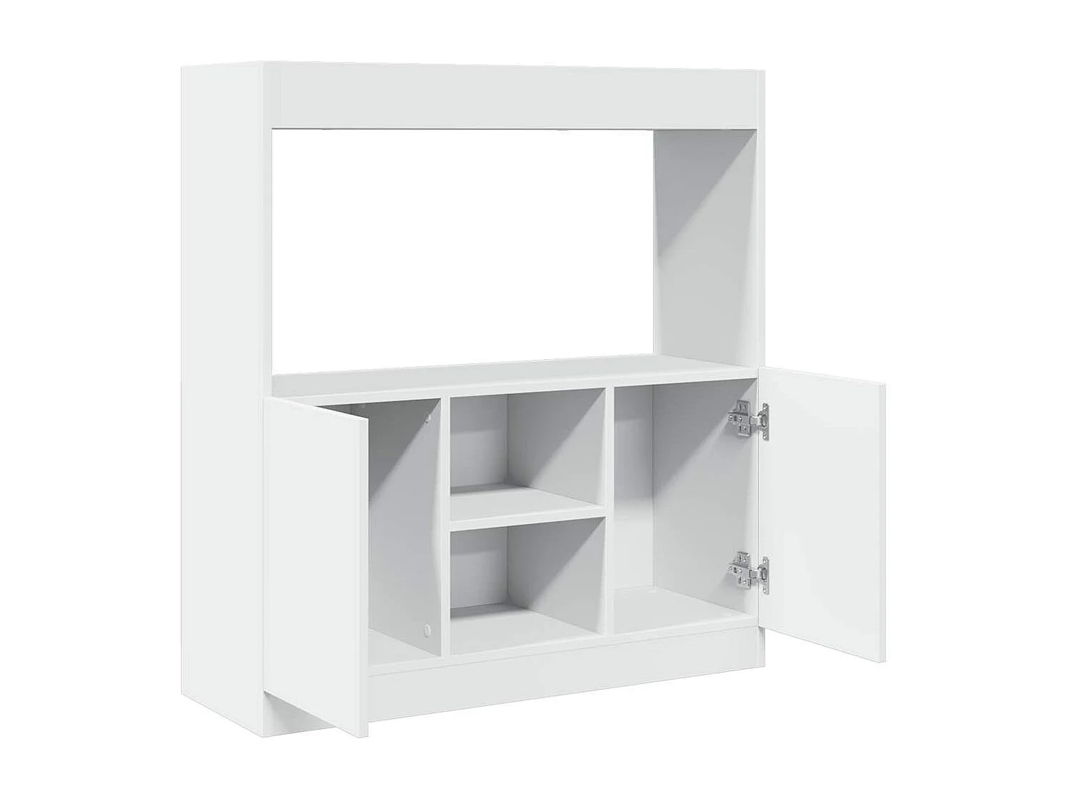 Bibliothèque blanc 92x33x100 cm bois d'ingénierie