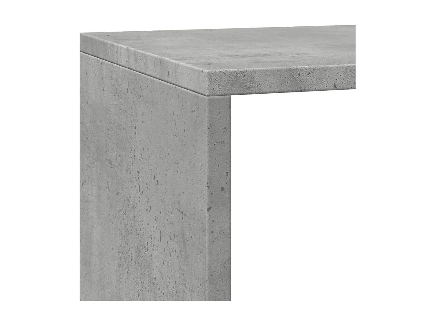 Bibliothèque séparatrice de pièce à 3 niveaux gris béton