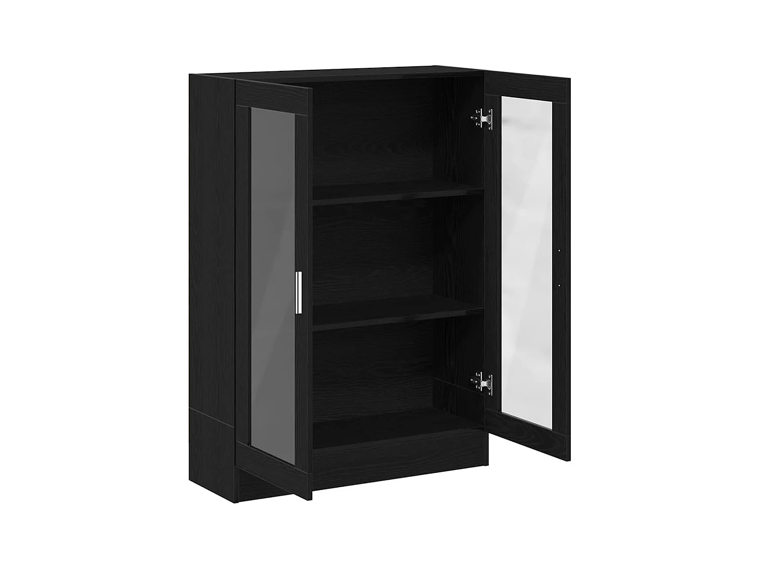 Bibliothèque chêne noir 82,5x30,5x115 cm bois d'ingénierie